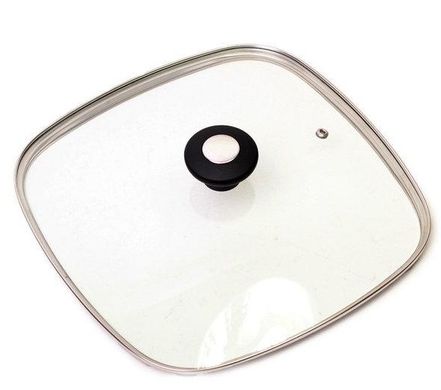 Крышка стеклянная квадратная для сковородок гриль KAMILLE KM-0818 - Ø28см
