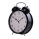 Годинник будильник на батарейці АА настільний годинник з будильником 20,5 см Чорний