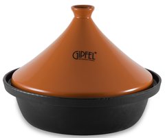 Таджин чавунний з керамічною кришкою GIPFEL AMEY 1349 - 32см, помаранчевий