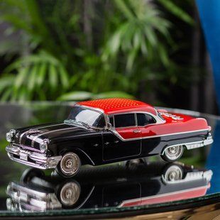 Портативна акустична колонка Pontiac 1955 Car Speaker колонка для телефона Червоно-чорний