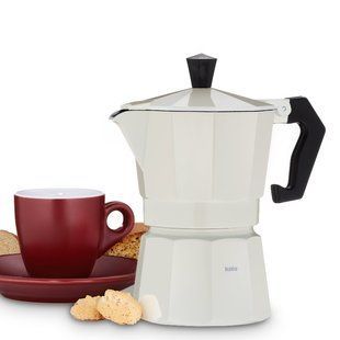Кавоварка гейзерна Espresso/Moka KELA Italia (10550) - 150 мл, 3 чашки, бежева