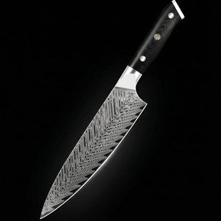 Нож шеф-повара кованый Bohmann Damascus DK-GK 7001 &mdash; 20 см из японской стали (67 слоев), эргономичная ручка G10