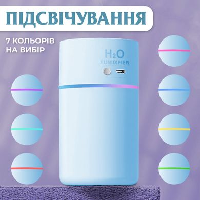 Увлажнитель воздуха Happy Life H2O Humidifier 450ml увлажнители воздуха Голубой