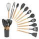 Набір кухонного приладдя 11в1 на підставці SILICONE KITCHEN SET ART-0717
