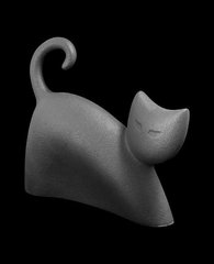 Статуетка N38/B "Кіт" 20 см, т.-сір.