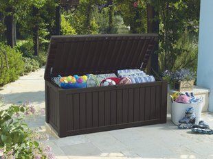 Ящик для зберігання KETER ROCKWOOD STORAGE BOX 570 л, Коричневий