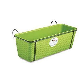 Вазон STEFANPLAST NATURAL 75855 - с металл. креплением (салатовый)