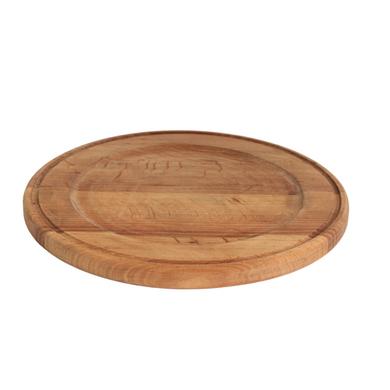 Сковорода чугунна 140 х 25 мм на круглій дерев'яній підставці Brizoll