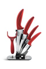 Набор ножей c керамическим покрытием Edenberg EB-7751R - 6пр/красный