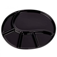 Тарілка для фондю керамічна KELA Vroni (67405) - 38х22х2,5 см чорна