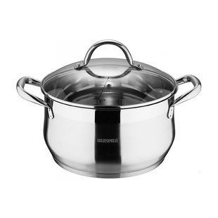 Каструля Bergner BG-6508L - 6 л, Металік