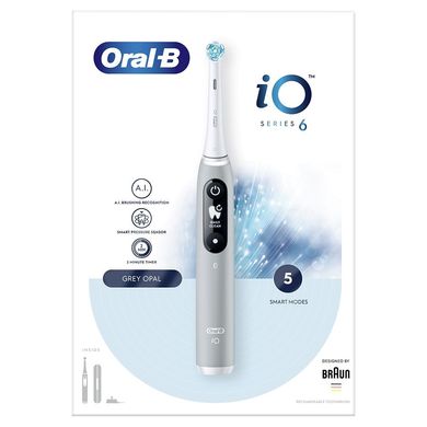 Електрична зубна щітка Braun Oral-B iO Series 6 iOM6.1A6.1K Grey Opal
