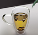Набір скляних чашок з подвійними стінками для лате та капучіно Edenberg EB-19543 - 350мл/2шт