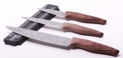 Набір кухонних ножів на магнітній планці Kamille KM-5148B - 4 предмети
