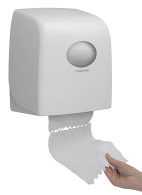 Диспенсер для бумажных полотенец в рулонах Aquarius Slimroll Kimberly Clark 6953 белый, Белый
