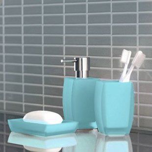 Набір аксесуарів Spirella FREDDO &mdash; блакитний, Блакитний