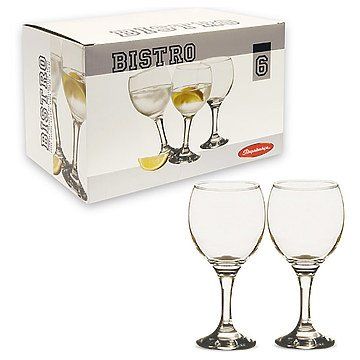 Набор бокалов для вина Pasabahce BISTRO 44411 - 260 мл (6 предметов)