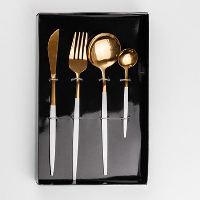 Набір столових приборів Cutlery set із нержавіючої сталі на 1 персону 4 штуки