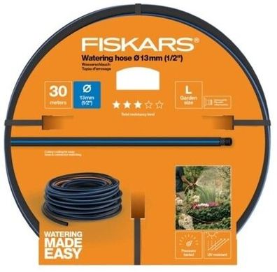 Шланг для полива Fiskars Q3 (1027102) - 30 м, 1/2", 13 мм