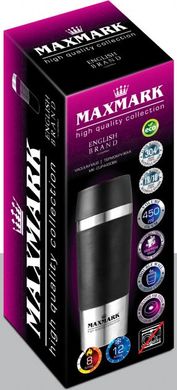 Термокухоль Maxmark Cup (MK-CUP4450BK) - 450 мл, чорний / сталевий