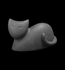 Статуетка N38/C "Кіт" 9 см, т.-сір.