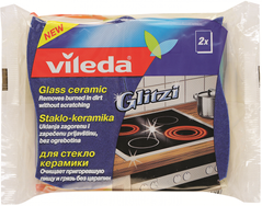 Губка кухонна для склокерамічних плит Vileda Glitzi Ceran 127930 (2шт)