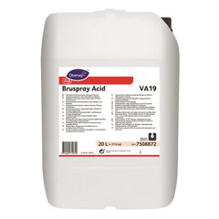 Високоефективний низькопінний кислотний миючий засіб на основі фосфорної кислоти для широкого застосування в харчовій та пивоварній промисловості Diversey Bruspray acid VA19 W1605 7508872 - 20 л