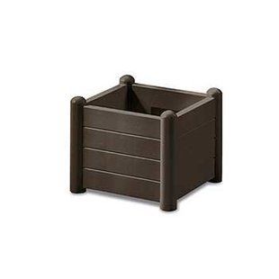 Вазон STEFANPLAST ITALIA 80033 - квадратный (коричневый)