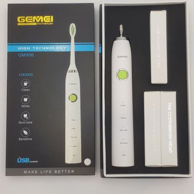 Електрична зубна щітка з USB заряджання Gemei GM-906