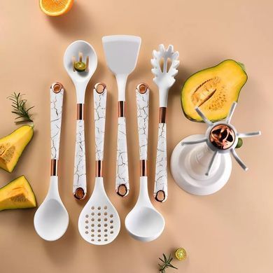 Набір кухонного приладдя 7в1 під мармур KITCHENWARE SET AT-D2K ART-0762