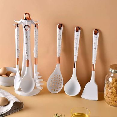 Набір кухонного приладдя 7в1 під мармур KITCHENWARE SET AT-D2K ART-0762