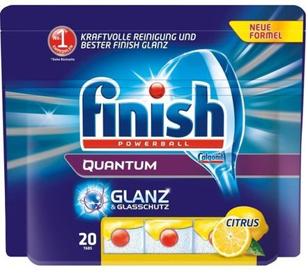 Таблетки для посудомийних машин FINISH Quantum Лимон 20 шт (5900627040081)