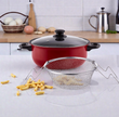 Кастрюля-фритюрница Bohmann BH 1029-03 (24 см) с корзиной для фри антипригарное покрытие