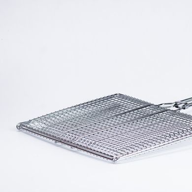 Решетка для гриля 60&times;41&times;4 (см) сетка для мангала из нержавейки для жарки мяса, сосисок, стейков на костре