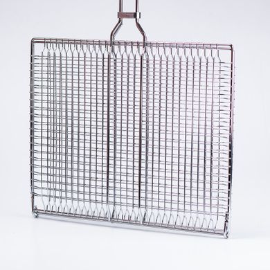 Решетка для гриля 60&times;41&times;4 (см) сетка для мангала из нержавейки для жарки мяса, сосисок, стейков на костре