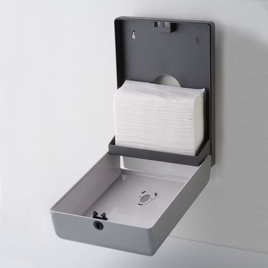Диспенсер бумажных полотенец ZZ-сложения Rixo Maggio P235S-серый