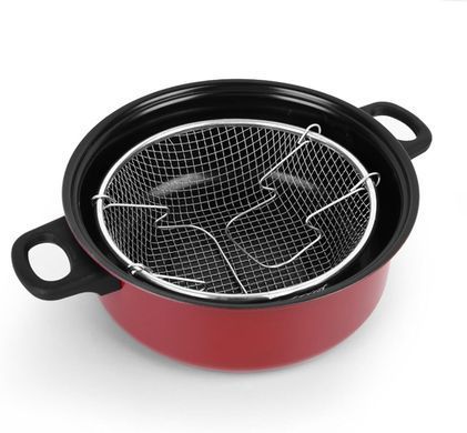 Кастрюля-фритюрница Bohmann BH 1029-03 (24 см) с корзиной для фри антипригарное покрытие