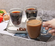 Набір скляних чашок з подвійними стінками для кави Edenberg EB-19544 - 250мл/2шт