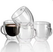 Набор стеклянных чашек с двойными стенками для кофе Edenberg EB-19544 - 250мл/2шт
