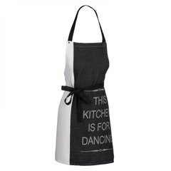 Фартух KELA Gianna "This kitchen" (12775) - 80x67 см, чорно-білий