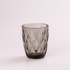 Склянка для напоїв фігурна гранована з товстого скла набір 6 шт Сірий