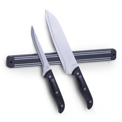 Магнитный держатель для ножей ZELLER 24565 - 33х3,5х1,2 см, Черный