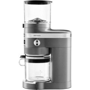 Кавомолка для ріжкової кавоварки KitchenAid Artisan 5KCG8433EMS - срібний медальйон
