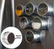 Набір магнітних баночек для спецій Bohmann BH 7815 — 7 предметів, Металік