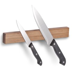 Магнітний тримач для ножів ZELLER 24566 - 30х4х2 см, бамбук, Коричневий