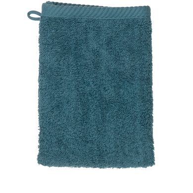 Рушник-рукавичка для обличчя KELA Ladessa, бірюзово-синя, 15х21 см (23198)