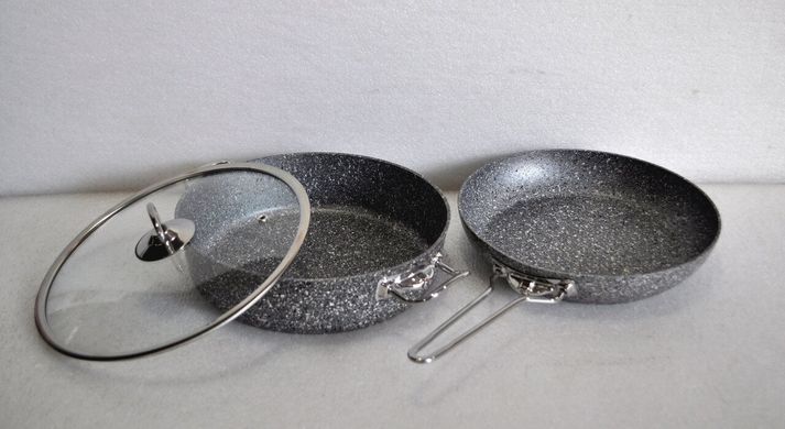 Набор посуды OMS 3257 - 3 предмета, серый