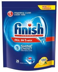 Таблетки для посудомоечных машин FINISH All in 1 Лимон 26 шт (6001106128012)