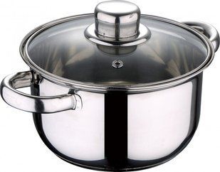 Каструля з кришкою Wellberg WB-1215 &ndash; 6 л (&Oslash;24*13.5 см)