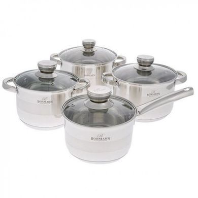 Набор 3х кастрюль с ковшиком Bohmann BH 08-475 - 8 пр